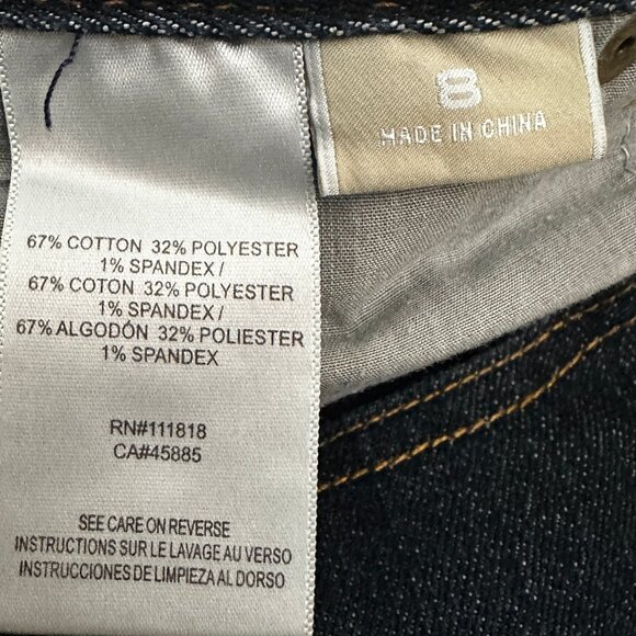 Michael Kors Womens Bootcut/Flare Dressy Jeans RN 111818 CA 45885 Dark Blue Sz 8 - Picture 9 of 11